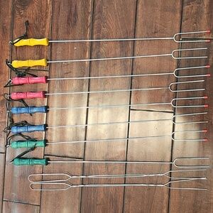 Set of 10 Campfire Hot Dog Skewers